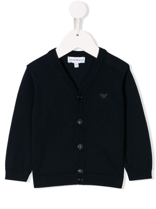 Cardigan neonato blu EMPORIO ARMANI KIDS | 8NHM904M0HZ0930